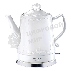 Чайник керамический Delta LUX DL-1236 белый