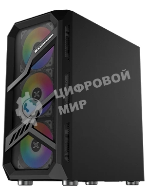 Компьютерный корпус Xigmatek Lamiya EN40016 ATX, USB 3.0x1+USB 2.0x2, Front & Left TG, 4PCS X24A Fan, Galaxy II Fan Control Box & Remote (748113)