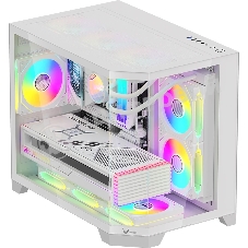 Компьютерный корпус AeroCool / Formula Crystal Z6M Floe белый без БП mATX 4x120мм 2xUSB 3.0 audio bott PSU