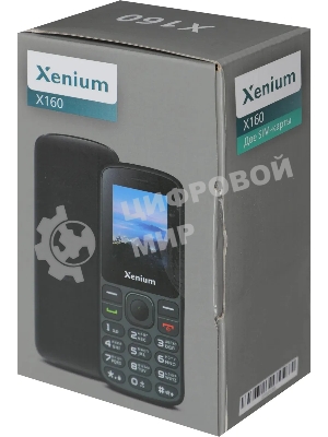 Мобильный телефон Xenium X160 черный моноблок 1.77
