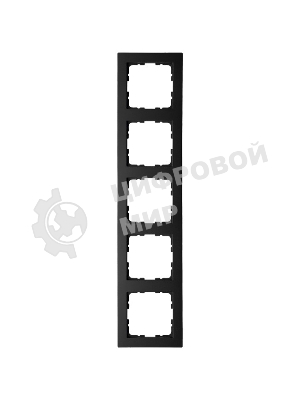 Рамка Jasmart 5-м G-Classic черный матовый soft touch