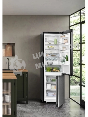 Холодильник Liebherr CNBDC 573I-22 001 черная нержавеющая сталь двухкамерный 266/94л морозилка снизу