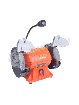 Станок заточной PATRIOT Expert GM 150 PL, подсветка, 375Вт, 2980об/мин,150мм диск, А36/А60 зерн, посадочный 12.7мм, асинхронный, адаптер на круги 32 мм