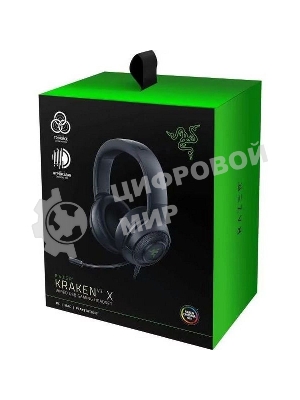 Гарнитура Razer Kraken V3 X (2022) чёрный, проводная, USB, подсветка
