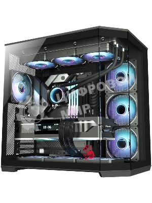 Компьютерный корпус Bloody BD-CC109 черный без БП ATX 10x120мм 2xUSB3.0 audio