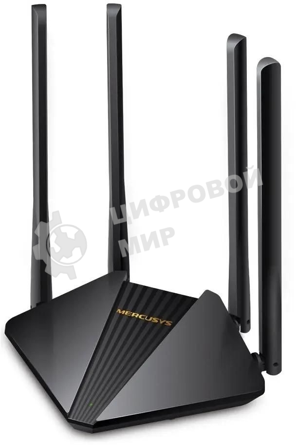 Wi-Fi роутер MERCUSYS MR30G, Wi-Fi 5, AC1200, 2.4/5ГГц, 2 LAN, черный