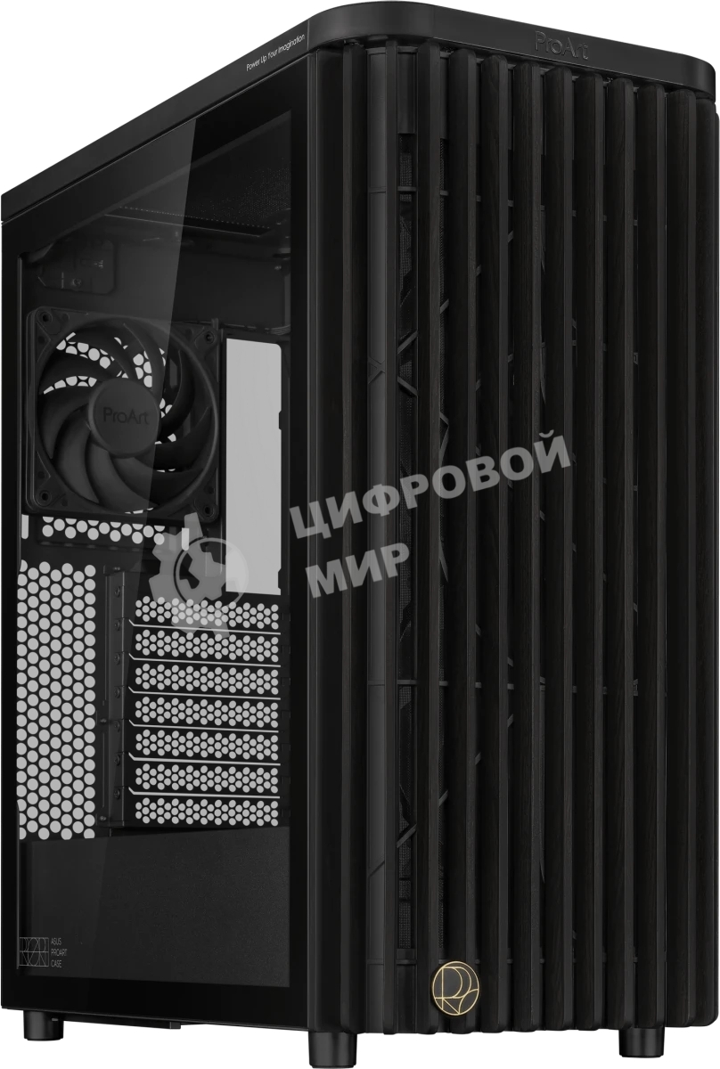 Компьютерный корпус ASUS PROART PA401 WOOD TG PWM черный