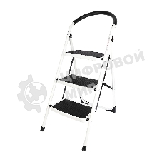 Стремянка стальная трехступенчатая Deli DL509013 макс.высота 670мм, до 150кг, ступени 360x270мм