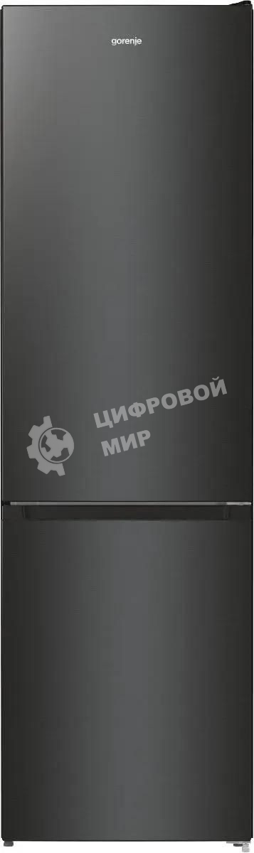Холодильник Gorenje NRK6202EBXL4 черный матовый двухкамерный 235/96л морозилка снизу, No Frost
