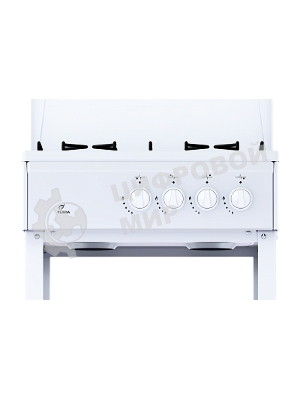 Плита газовая Flama AVG 1401 W белый,крышка