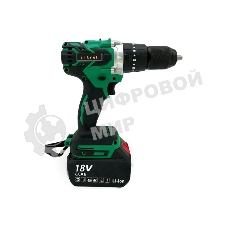 Дрель-шуруповерт Zitrek Green Impact 063-4046, 18 В, 5 Ач, 80 Нм, бесщеточный, ударный