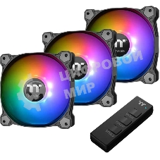 Комплект вентиляторов для корпуса Thermaltake CT120 EX Reverse ARGB Sync (3 шт.) черный, 120 мм, 2000 об/мин, 31.2 дБ, 4 pin