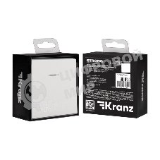 Выключатель Kranz STRONG 1 кл проходной (переключатель) с подсветкой 10А с/у жемчуг