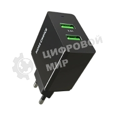 Сетевое зарядное устройство MORE CHOICE (4610196409875) NC11i 2USB 2.4A для Lightning 8-pin черный