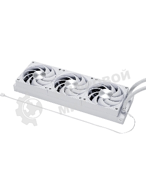 Система охлаждения Water Cooling System PCCooler DS360 Display WH (310W, 360мм, LED, белый, ARGb Pump/Fans: 3x120мм, 90.56CFM, 39.8dBA, 2500RPM/Pump height 65мм, 15dBA, 2600RPM, Rad thickness 27мм/S: 1851, 1700, 1200, 115X, AM5, AM4)