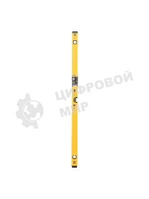 Уровень алюминиевый Denzel, магнит., фрезерованный, 3 глазка (1 зеркал.), 0,5 мм/м, 1200 мм