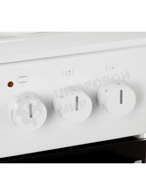 Плита электрическая Hansa FCEW54120 белый, конфорок 4 шт, духовка 62 л, 50 см x 85 см x 60 см