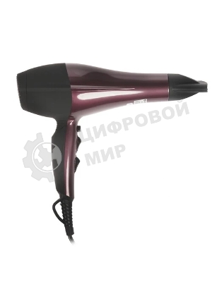 Фен Delta DL-0937 черный/бордовый, 2000 Вт, ионизация