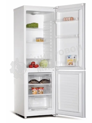 Холодильник Kraft KF-DF205W белый двухкамерный 166/64л морозилка снизу