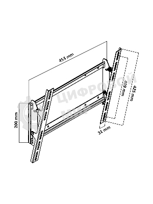 Кронштейн LE'STER LST-401.02 ТВ 10