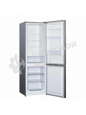 Холодильник Kraft KF-DC290X серый металлик двухкамерный 220/70л морозилка снизу