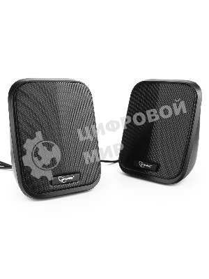 Акустическая система 2.0 Gembird SPK-100, черный, 6 Вт, рег. громкости, USB-питание