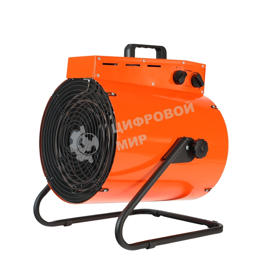 Тепловентилятор электрический Patriot PT-R 15, оранжевый/черный, 15 кВт, 150 м2, 380В, терморегулятор