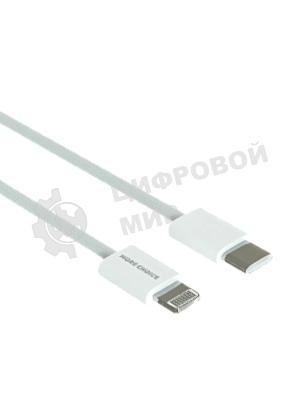 Кабель MORE CHOICE (4620202550408) K73i USB 3.0A PD 20W для Lighting 8-pin Type-C - нейлон 1м белый