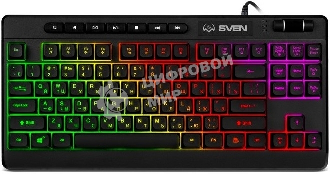 Клавиатура SVEN KB-G8200 проводная, USB Type-A, чёрный