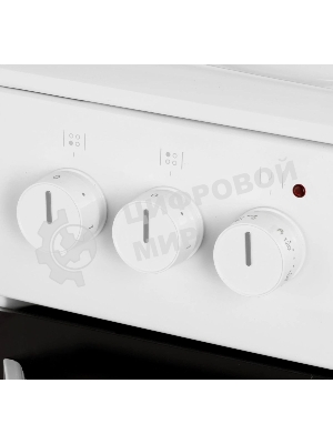 Плита электрическая Hansa FCEW54120 белый, конфорок 4 шт, духовка 62 л, 50 см x 85 см x 60 см