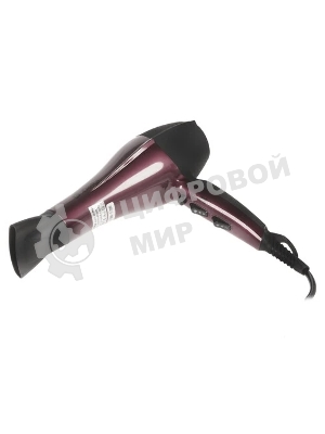 Фен Delta DL-0937 черный/бордовый, 2000 Вт, ионизация