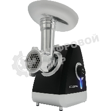 Мясорубка электрическая Polaris PMG 2027L черный, 2000 Вт, 2.0 кг/мин, реверс, защита от перегрузки, металлический лоток, насадки - 5