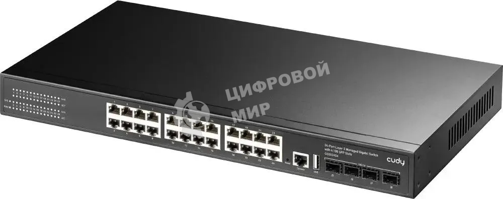 Коммутатор Cudy GS5024S4 (L3) 24x1 Гбит/с 4SFP+ управляемый