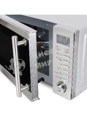 Микроволновая печь Starwind SMW5220 нержавеющая сталь, 20 л, 700 Вт, переключатели - кнопки, поворотный механизм