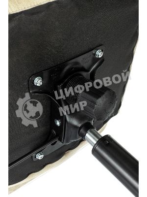 Кресло офисное Бюрократ Triest Fabric песочный Light-21 крестов. металл черный