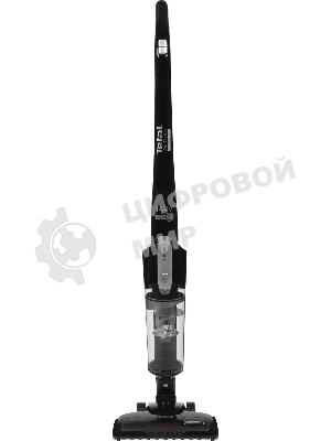 Пылесос вертикальный Tefal TY6545RH черный, питание от аккумулятора, уборка сухая, пылесборник 0.65 л