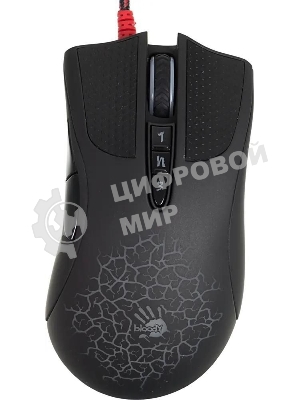 Мышь проводная A4Tech Bloody AL90 Blazing черный, 12000 dpi, USB, кнопки - 8