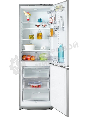 Холодильник Atlant ХМ-6021-080 серебристый двухкамерный 225/101л морозилка снизу