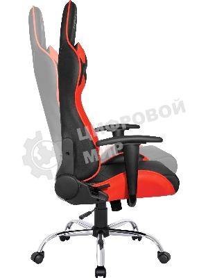 Кресло игровое Defender Azgard черный/Красный, полиуретан, 60 мм