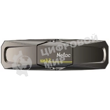 Флешка USB Netac US5 (NT03US5C-256G-32TA), 256Gb, USB 3.2/TypeC, R/W/ 550/500, черный