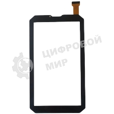 Сенсорное стекло (тачскрин) для Prestigio Muze 4667 3G, черное