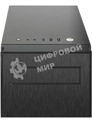 Компьютерный корпус CHIEFTEC HAWK AL-02B-TG-OP без БП, боковая панель из закаленного стекла, черный, ATX