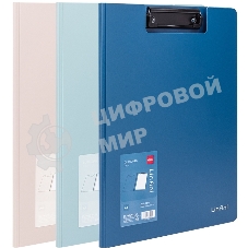 Папка-планшет Deli EF404 A4 полипропилен, ассорти с крышкой