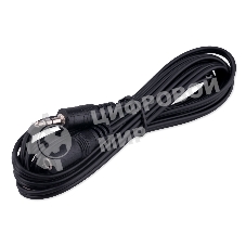 Кабель-удлинитель аудио Cablexpert CCA-423-2M-N, Jack 3.5(M)/Jack 3.5(F), 2м, черный, пакет