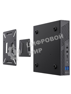 Компьютер Rikor USFF 101.1 4BA745FE i3-12100/8GB/256GB SSD/UHD Graphics 730/WiFi/BT/Win11Pro/black