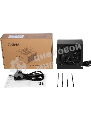 Блок питания Digma DPSU-550W-WH RTL, 550Вт, 120мм, черный
