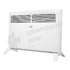 Конвектор электрический Ballu Solo Turbo BEC/SMT-2000 + Кронштейн CWM-02, белый, 2000 Вт, 25 м2, термостат