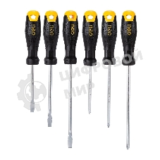 Набор отверток Deli DL620006 6шт SL5x75 + SL5x100 + SL6x150 + PH1x75 + PH1x100 + PH2x150
