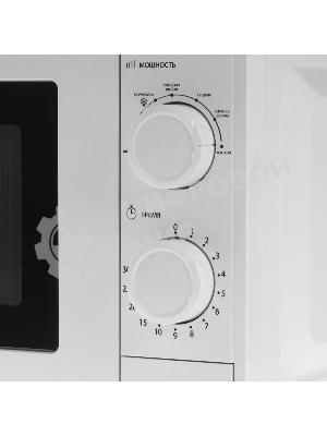 Микроволновая печь Delta DL-84L20 белый, 20 л, 700 Вт, переключатели - поворотный механизм