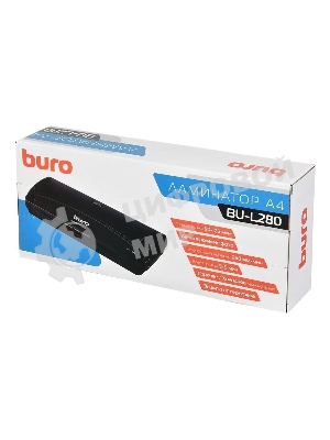 Ламинатор Buro BU-L280, 2 вала, A4, 125мкм, 250мм/мин